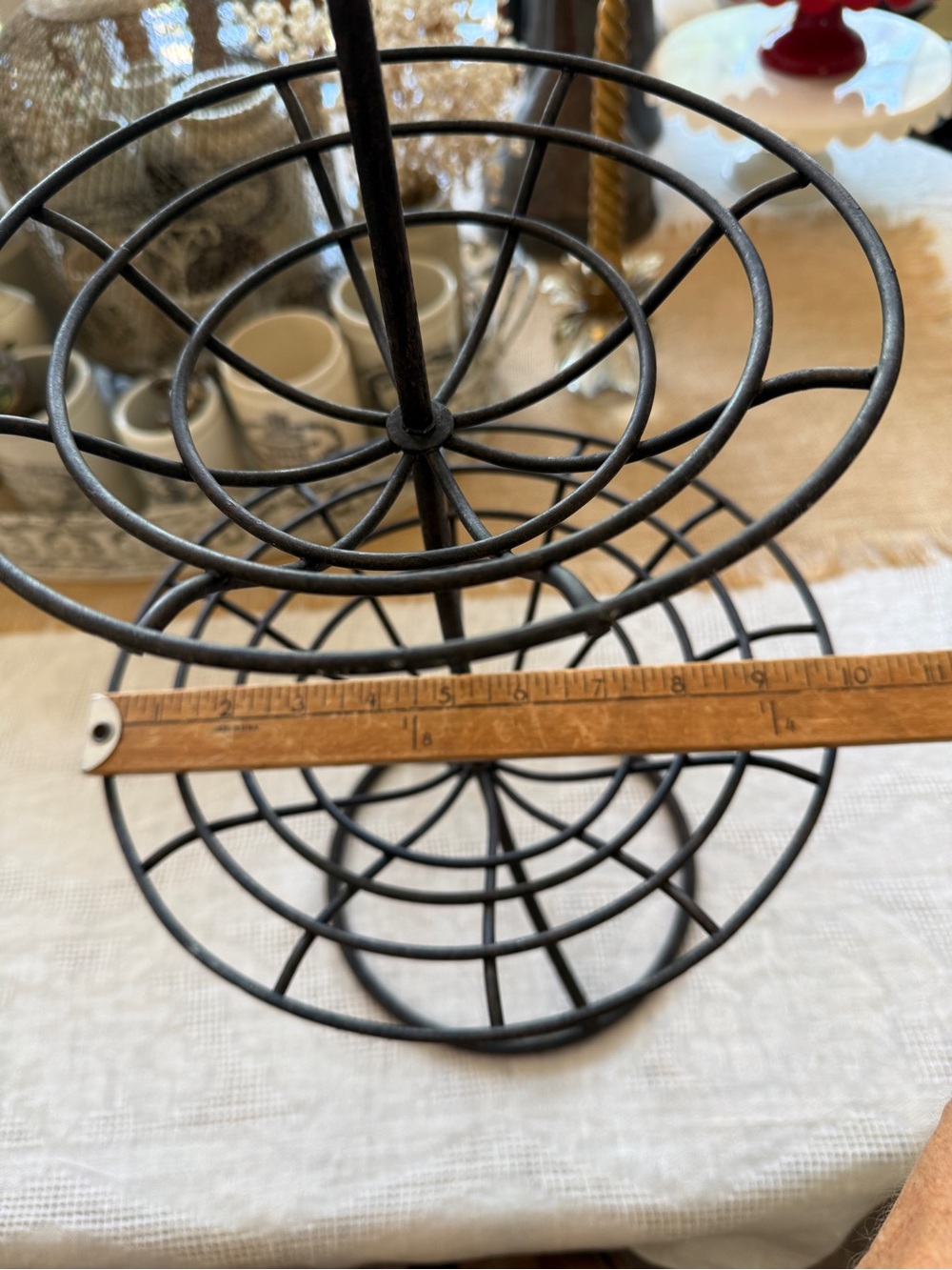 Vintage Pier 1 3 Tier Wrought Iron Fruit Stand - Picture 14 of 17